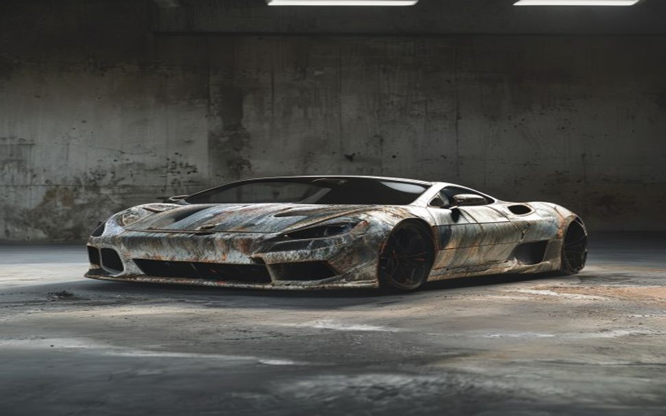 Damaged car